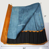 Leather Chef Knife Roll Chestnut 10 Slots